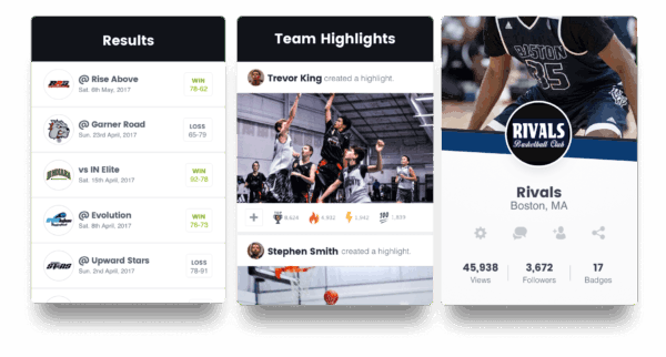 Create highlights for your basketball club.
